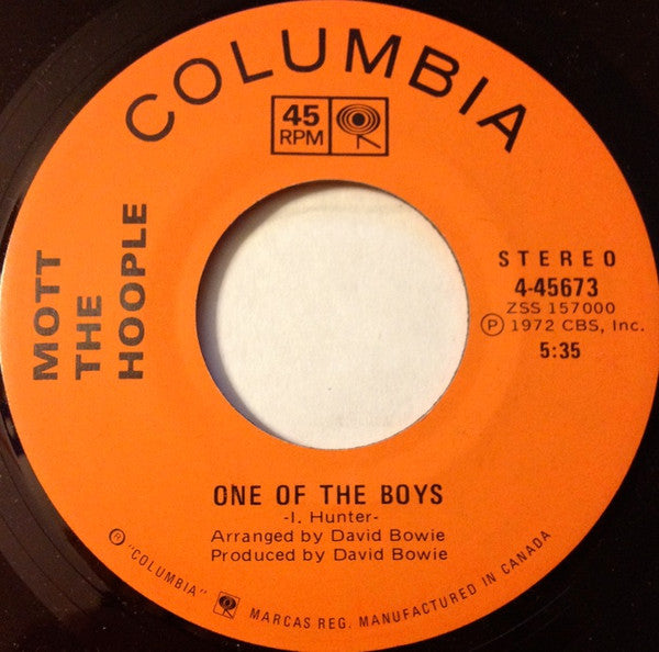 Mott The Hoople : All The Young Dudes (7")