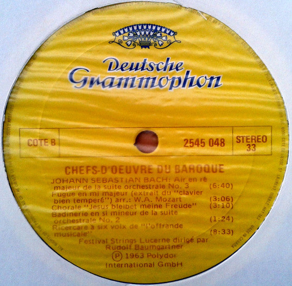 Tomaso Albinoni, Johann Pachelbel, Johann Sebastian Bach : Masterpieces Of The European Baroque Including: Albinoni - Adagio / Pachelbel - Canon & Gigue / J.S. Bach - Air On A G String (LP, RE)