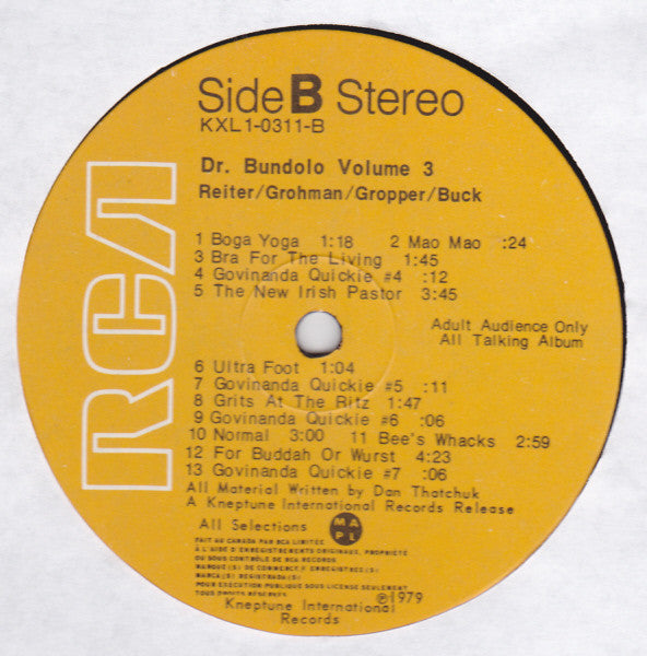 Doctor Bundolo : Doctor Bundolo Volume 3 (LP, Album)