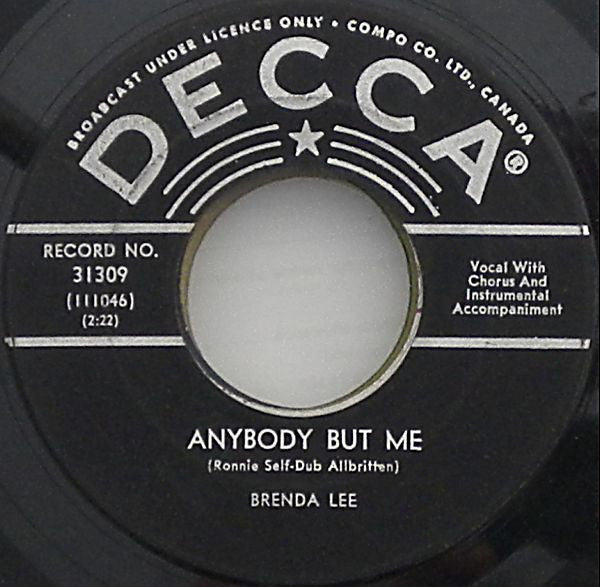 Brenda Lee : Fool No.1 (7", Single)