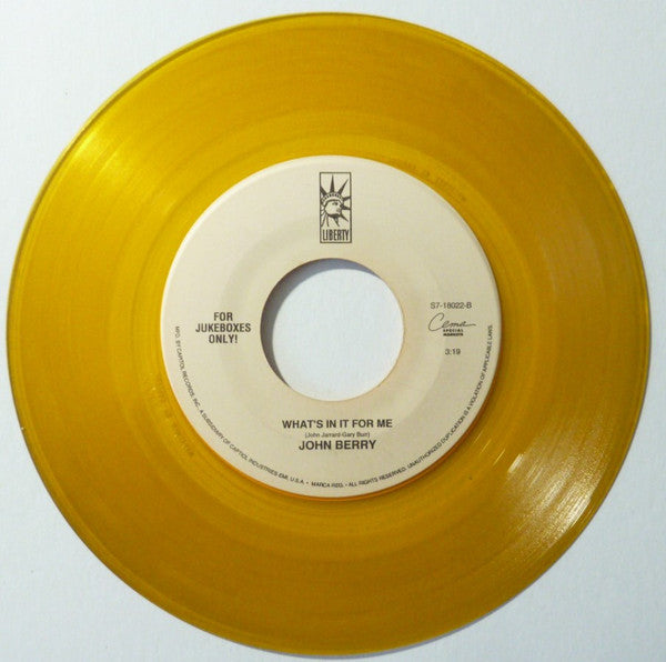John Berry (8) : Your Love Amazes Me / What's In It For Me (7", Jukebox, Yel)