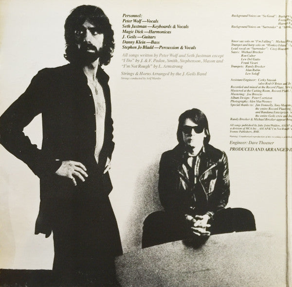 The J. Geils Band : Monkey Island (LP, Album, Gat)