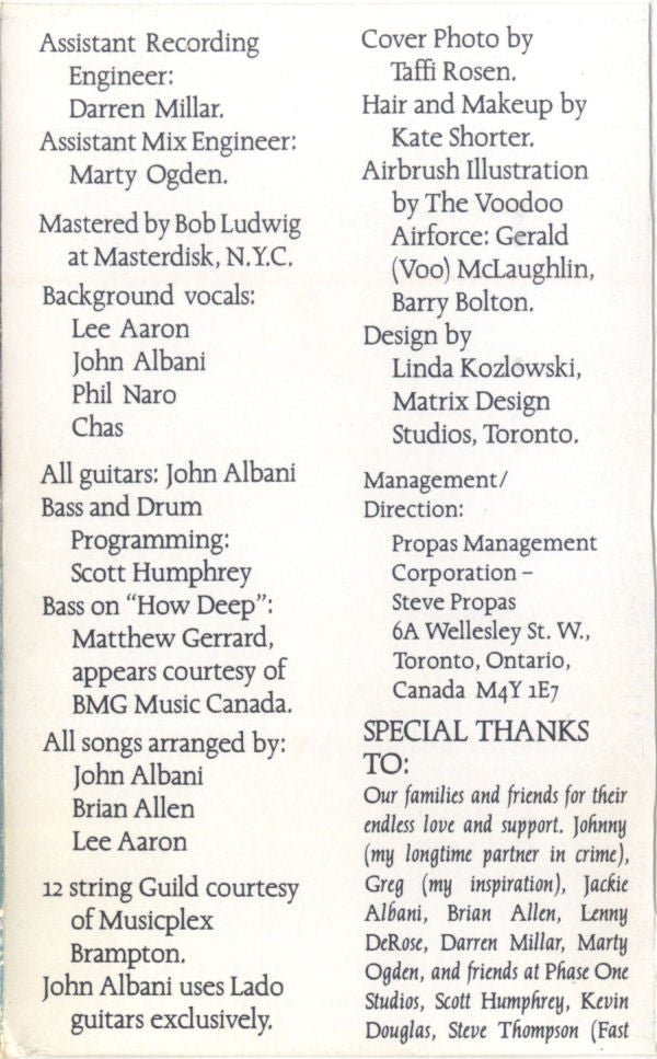 Lee Aaron : Bodyrock (Cass, Album, Dol)