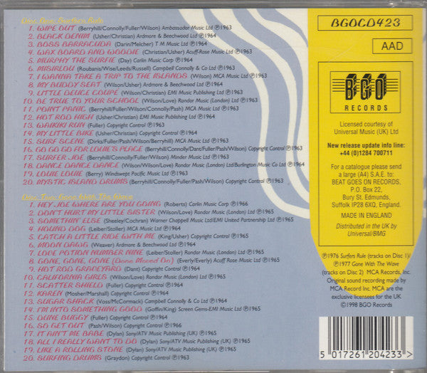 The Surfaris : Surfers Rule/Gone With The Wave (2xCD, Comp, RE)