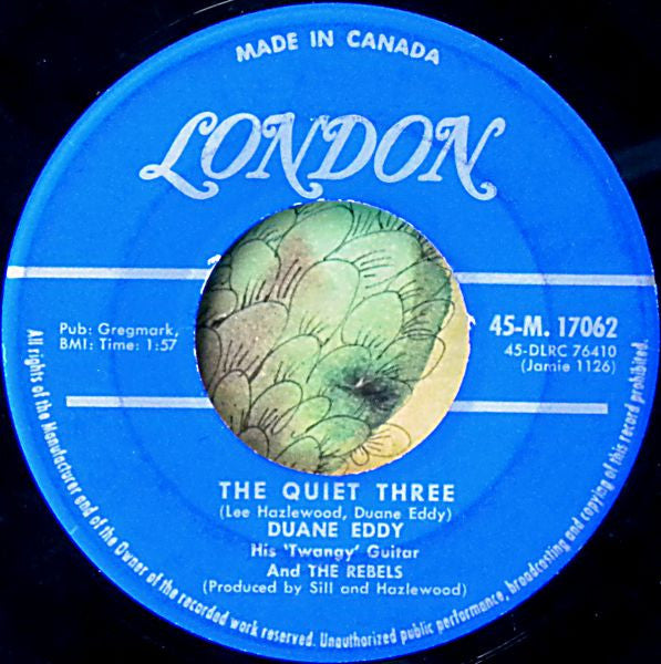 Duane Eddy His 'Twangy' Guitar And The Rebels* : Forty Miles Of Bad Road (7", Single)