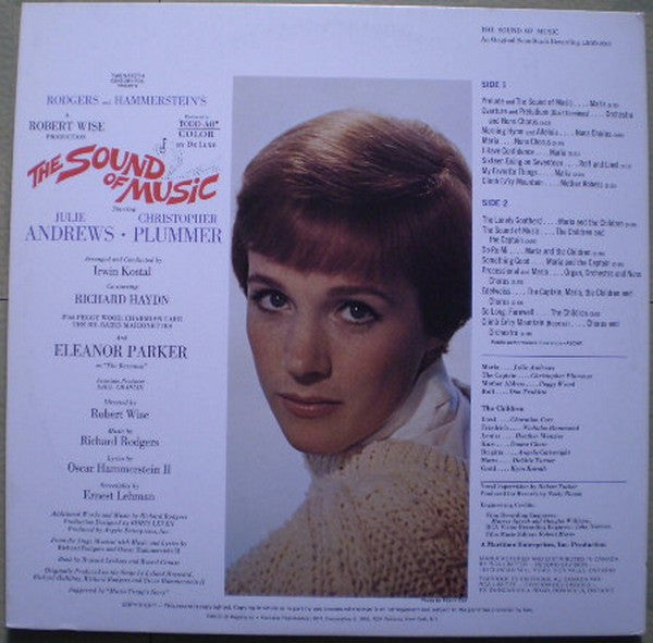 Rodgers And Hammerstein* / Julie Andrews, Christopher Plummer, Irwin Kostal : The Sound Of Music (An Original Soundtrack Recording) (LP, Album, RE, Gat)