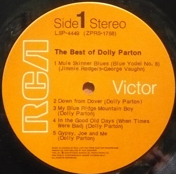Dolly Parton : The Best Of Dolly Parton (LP, Comp)