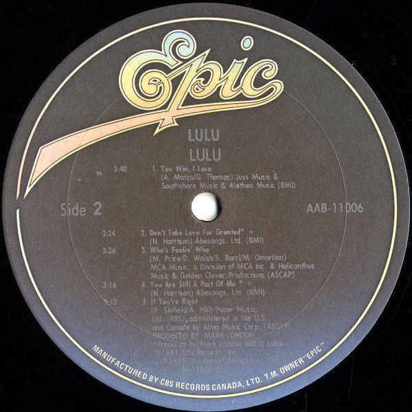 Lulu : Lulu (LP, Album)