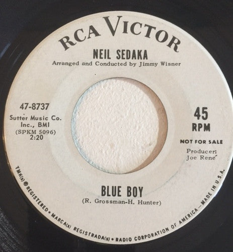 Neil Sedaka : The Answer To My Prayer (7", Single, Mono, Promo)