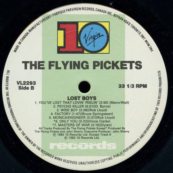 The Flying Pickets : Lost Boys (LP, Album)