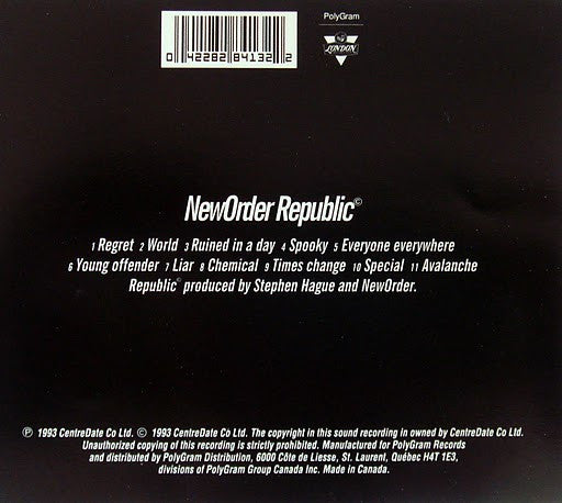 NewOrder* : Republic (CD, Album)