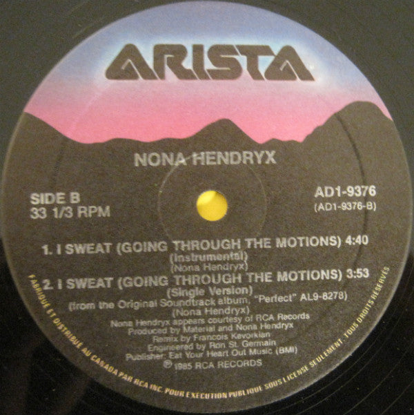 Nona Hendryx : I Sweat (Going Through The Motions) (12")