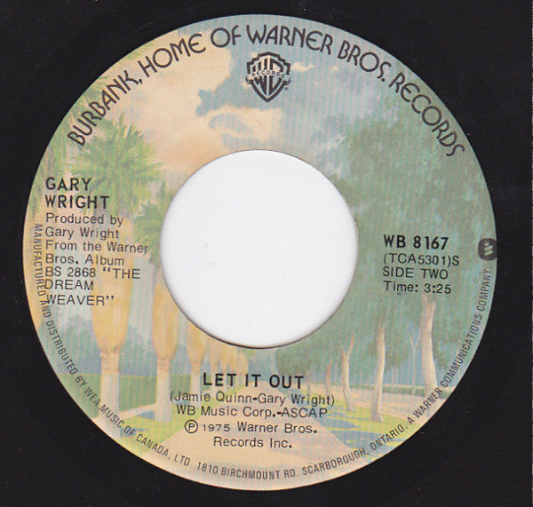 Gary Wright : Dream Weaver (7", Single)
