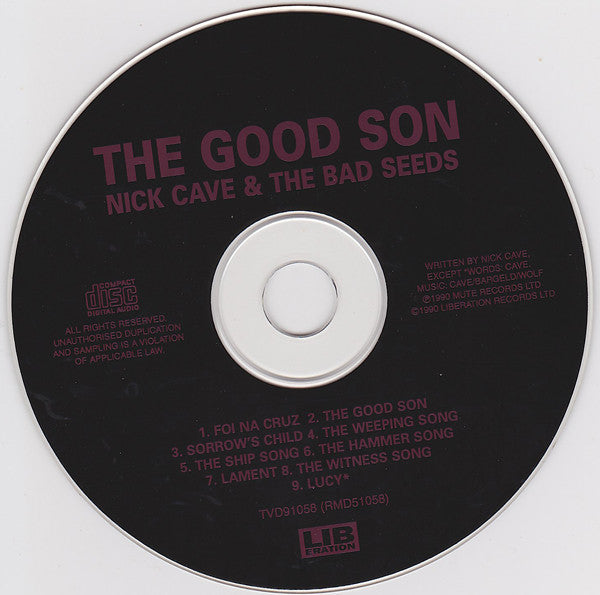Nick Cave & The Bad Seeds : The Good Son (CD, Album, RE)