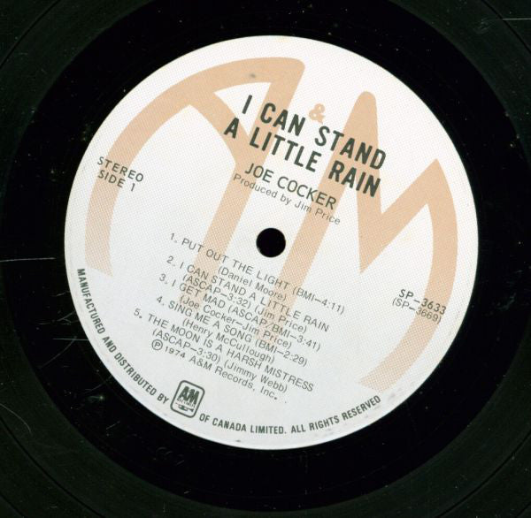 Joe Cocker : I Can Stand A Little Rain (LP, Album)