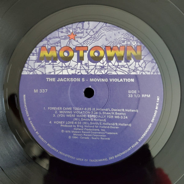 The Jackson 5 : Moving Violation (LP, Album, RE)