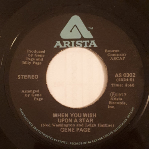 Gene Page : Close Encounters Of The Third Kind (7")