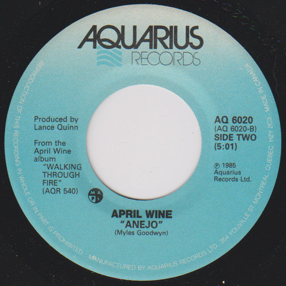 April Wine : Love Has Remembered Me (7", Single)
