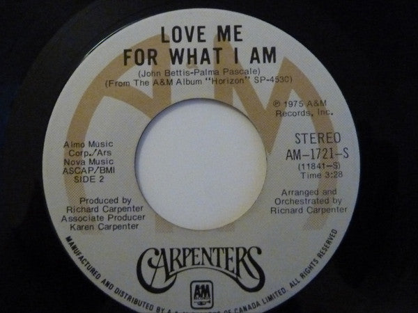 Carpenters : Solitaire (7", Single)