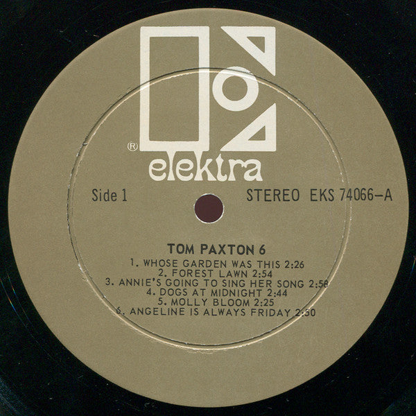 Tom Paxton : 6 (LP, Album)