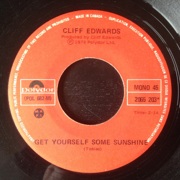 Cliff Edwards (2) : Carpenter Of Wood (7", Mono)
