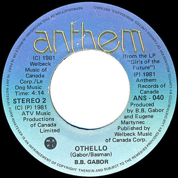 BB Gabor : Little Thing (7", Single)