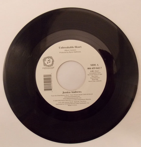 Jessica Andrews : Unbreakable Heart (7", Single)
