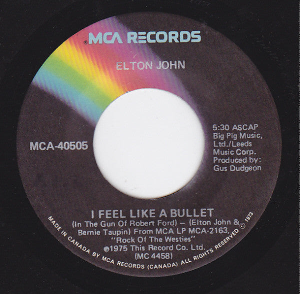 Elton John : Grow Some Funk Of Your Own (7", Single)