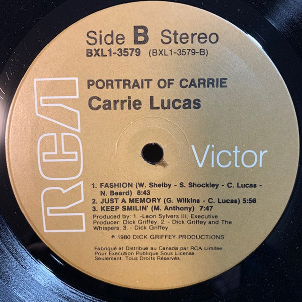 Carrie Lucas : Portrait Of Carrie (LP, Album)