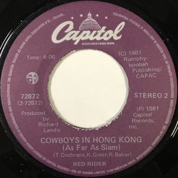 Red Rider : Only Game In Town (7", Single)