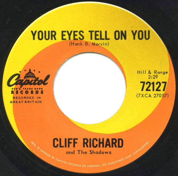 Cliff Richard : It's All In The Game / Your Eyes Tell On You (7", Single)