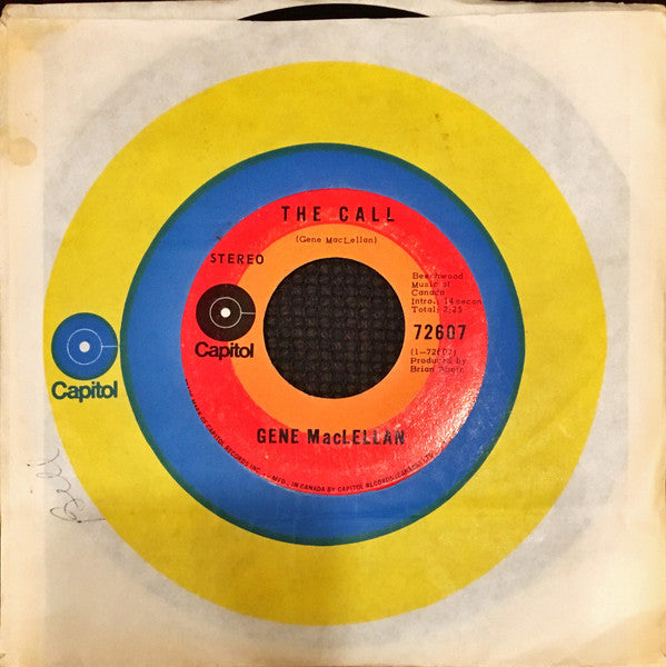 Gene MacLellan : The Call / Snowbird (7", Single)