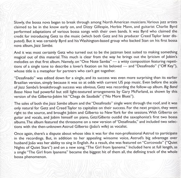 Stan Getz & Antonio Carlos Jobim : Their Greatest Hits (CD, Comp, Club)
