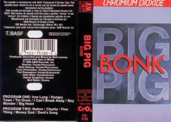 Big Pig : Bonk (Cass, Album)