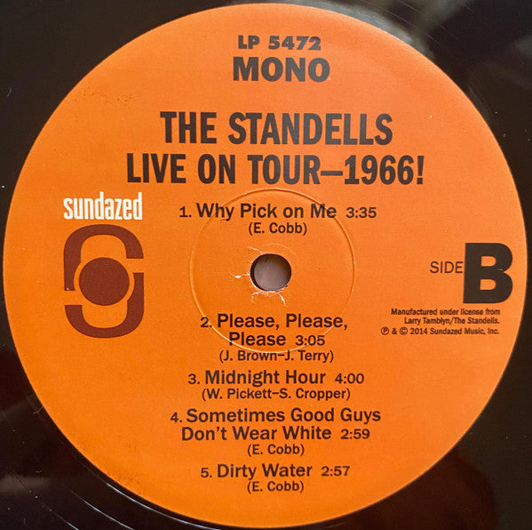 The Standells : Live On Tour-1966! (LP, Mono)