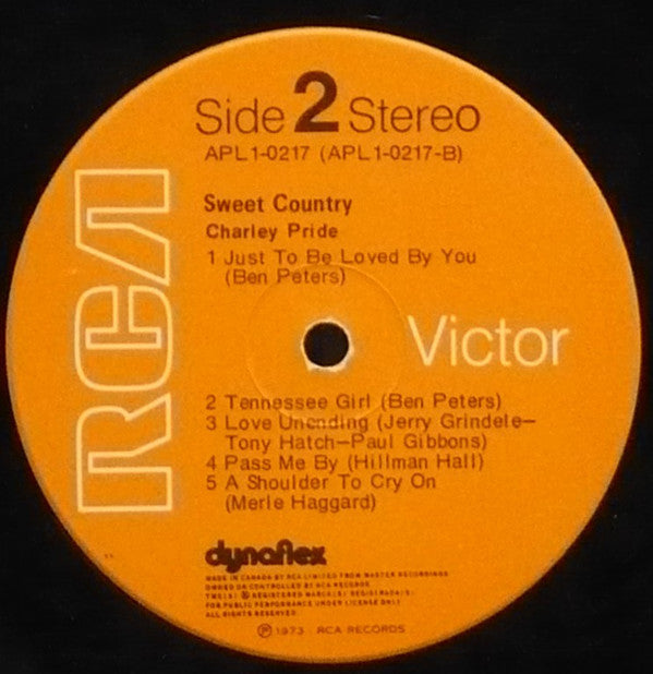 Charley Pride : Sweet Country (LP, Album)