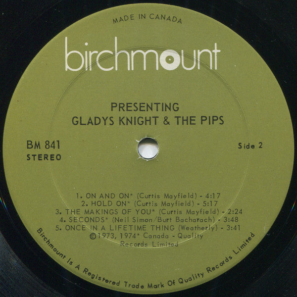 Gladys Knight And The Pips : Presenting Gladys Knight & The Pips (LP, Comp)