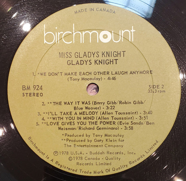 Gladys Knight : Miss Gladys Knight (LP, Album)