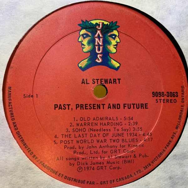 Al Stewart : Past, Present And Future (LP, Album)