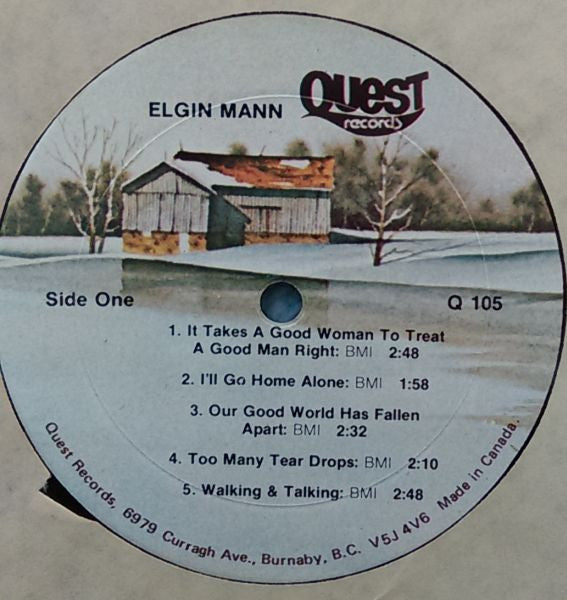 Elgin Mann : Elgin Mann (LP, Album)