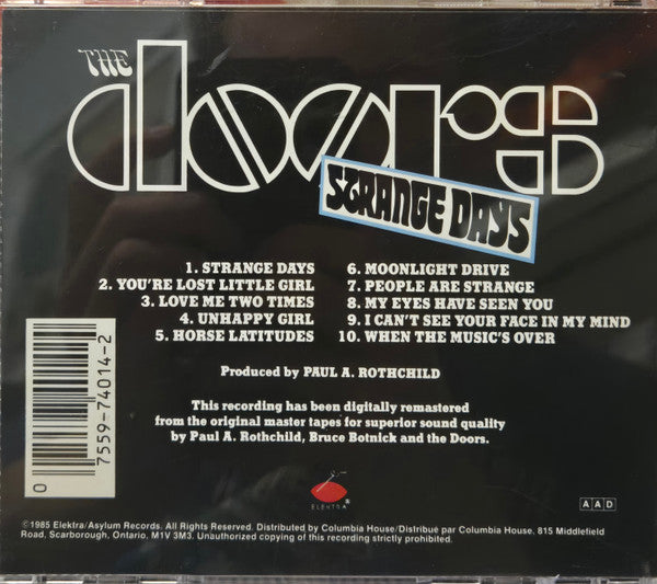 The Doors : Strange Days (CD, Album, Club, RE, RM)