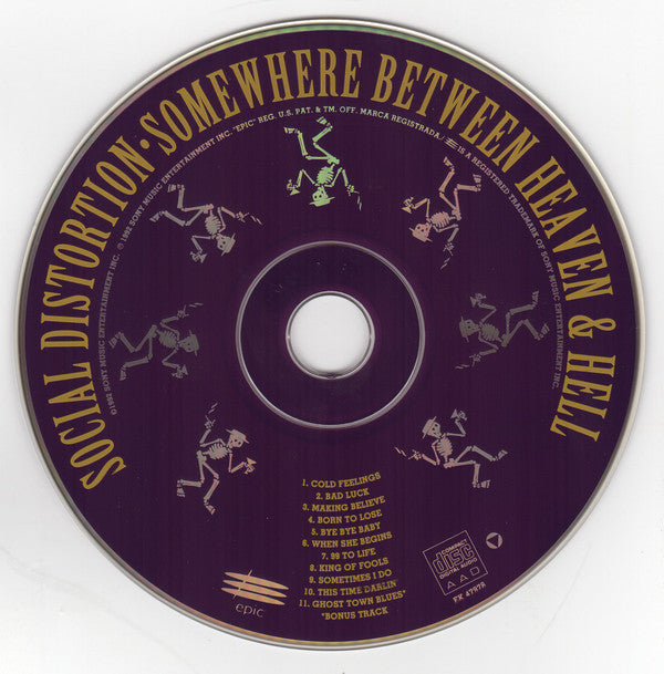 Social Distortion : Somewhere Between Heaven And Hell (CD, Album)