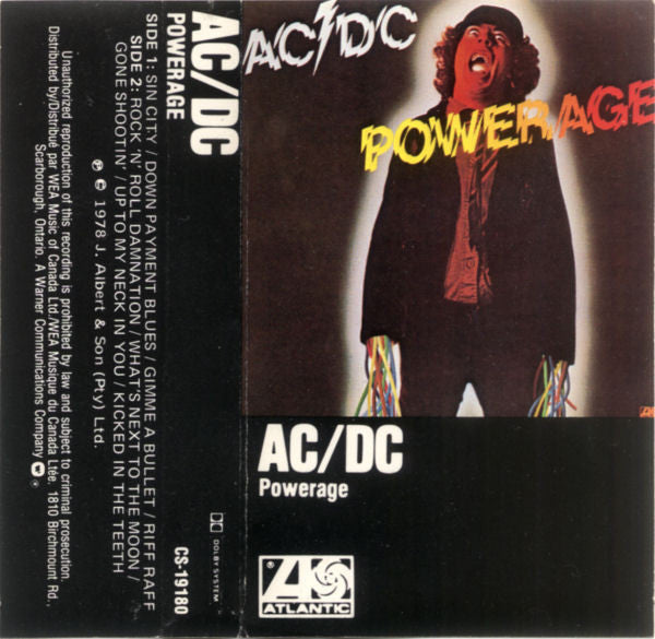 AC/DC : Powerage (Cass, Album, RE, Dol)