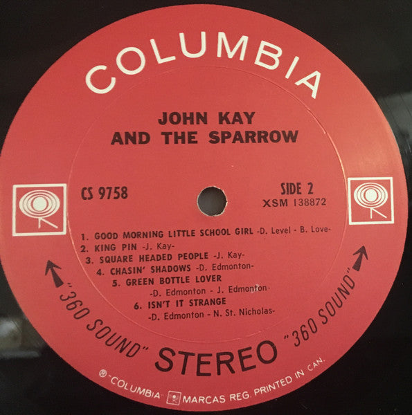 John Kay & The Sparrow : John Kay & The Sparrow (LP, Album)