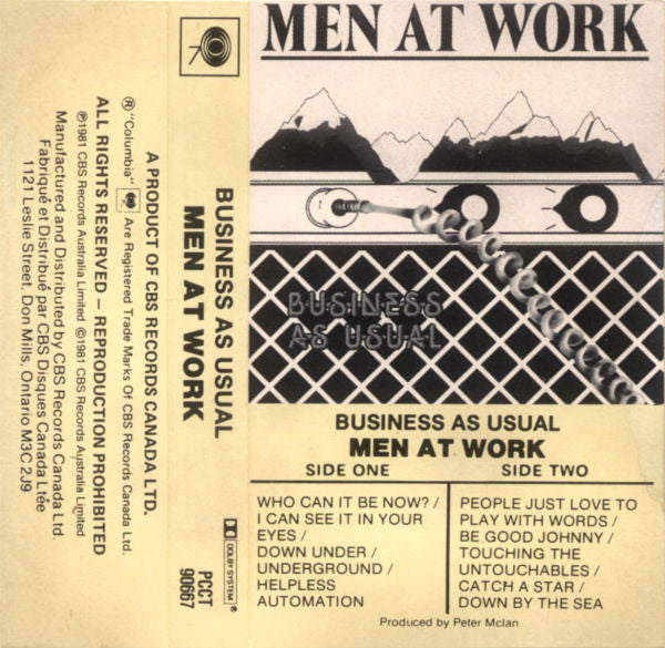 Men At Work : Business As Usual (Cass, Album, Whi)