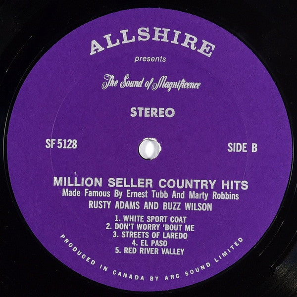 Rusty Adams (2), Buzz Wilson : Country Hits Made Famous By Ernest Tubbs And Marty Robbins (LP)