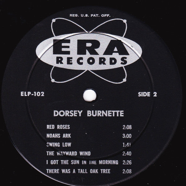 Dorsey Burnette : Dorsey Burnette's Tall Oak Tree (LP, Album, Mono, Ind)