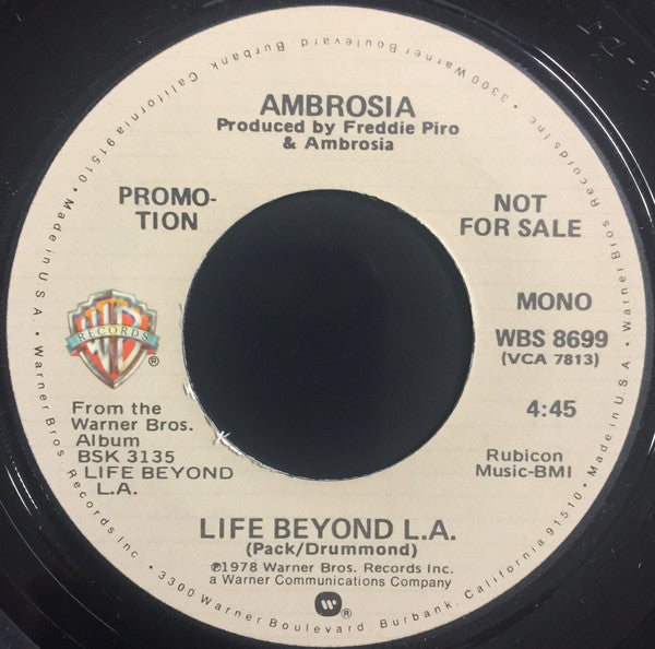 Ambrosia (2) : Life Beyond L.A. (7", Promo)