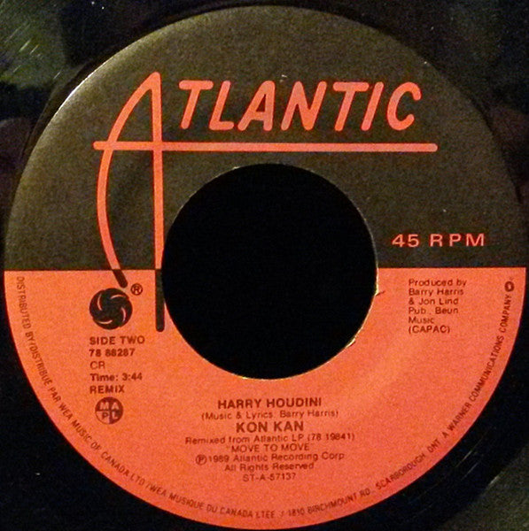 Kon Kan : Puss N' Boots / These Boots (Are Made For Walkin') / Harry Houdini (7", Single)