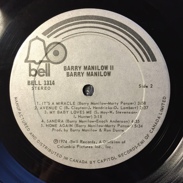 Barry Manilow : Barry Manilow II (LP, Album)